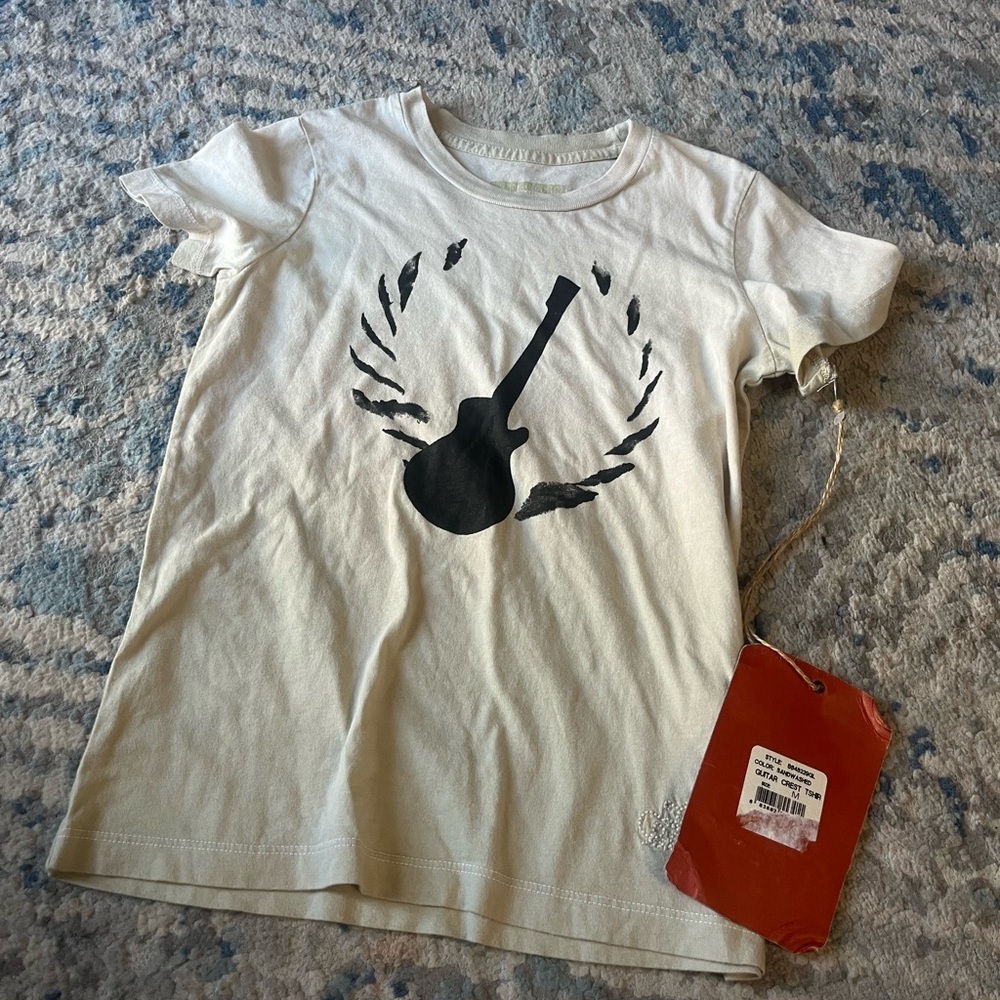 NWT True religion guitar crest baby tee medium